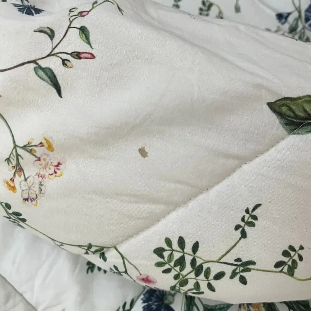 Pottery Barn Monique Lhuillier Positano Comforter & Sham 99 x 91 Lemon Print